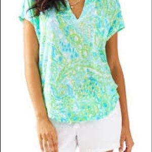 Lilly Pulitzer Green and Blue T-shirt